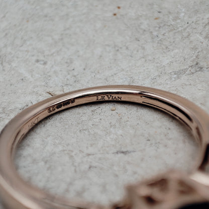 Le Vian Ring with Smoky Quartz and Diamond in 14 Carat Rose Gold