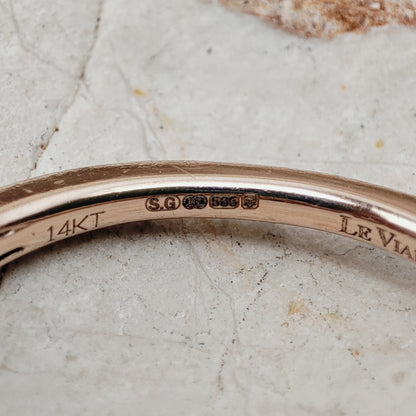 Le Vian Ring with Smoky Quartz and Diamond in 14 Carat Rose Gold