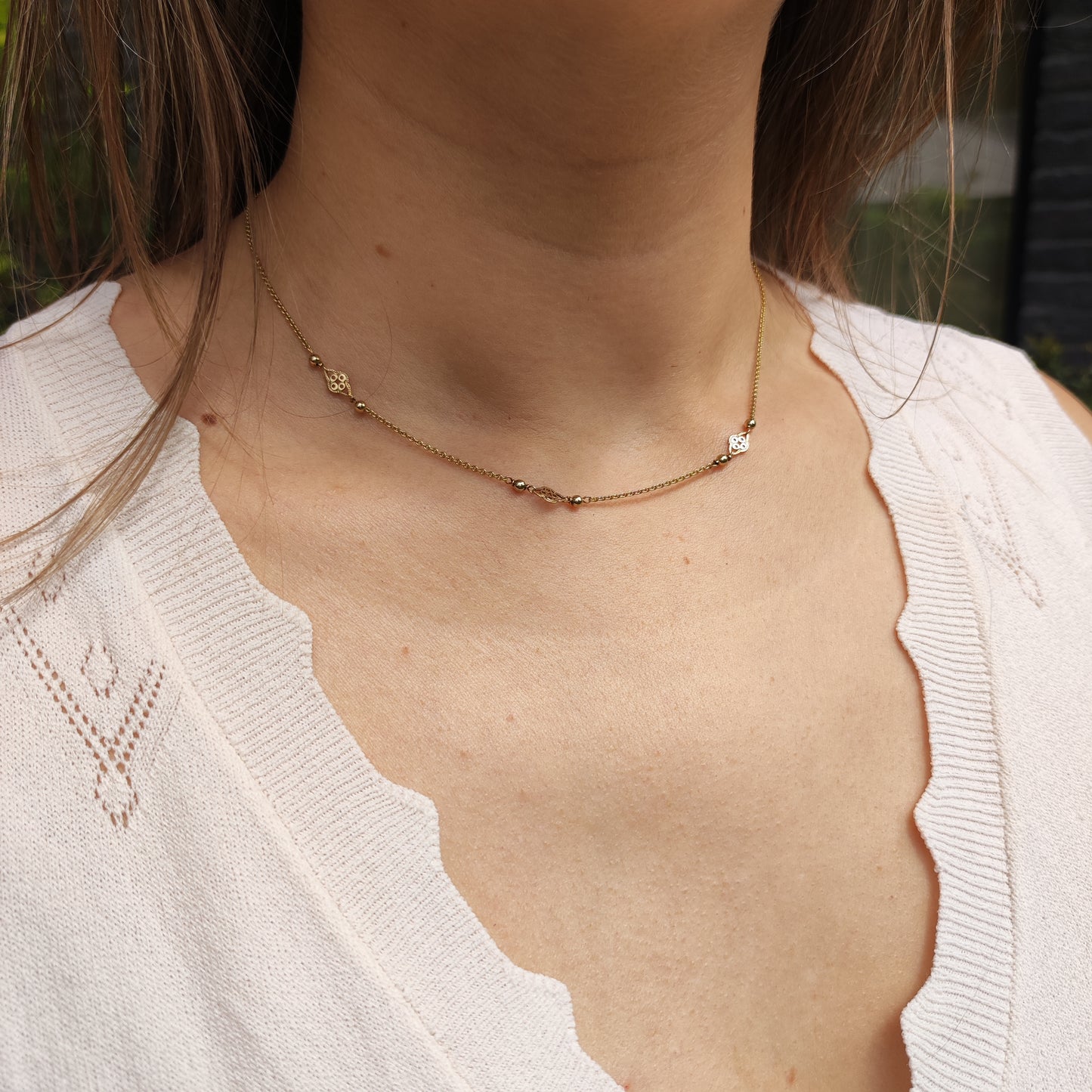 Vintage necklace in 8 Carat Gold by Friedrich Binder
