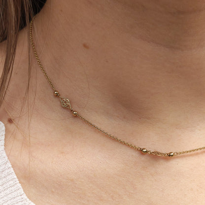 Vintage necklace in 8 Carat Gold by Friedrich Binder