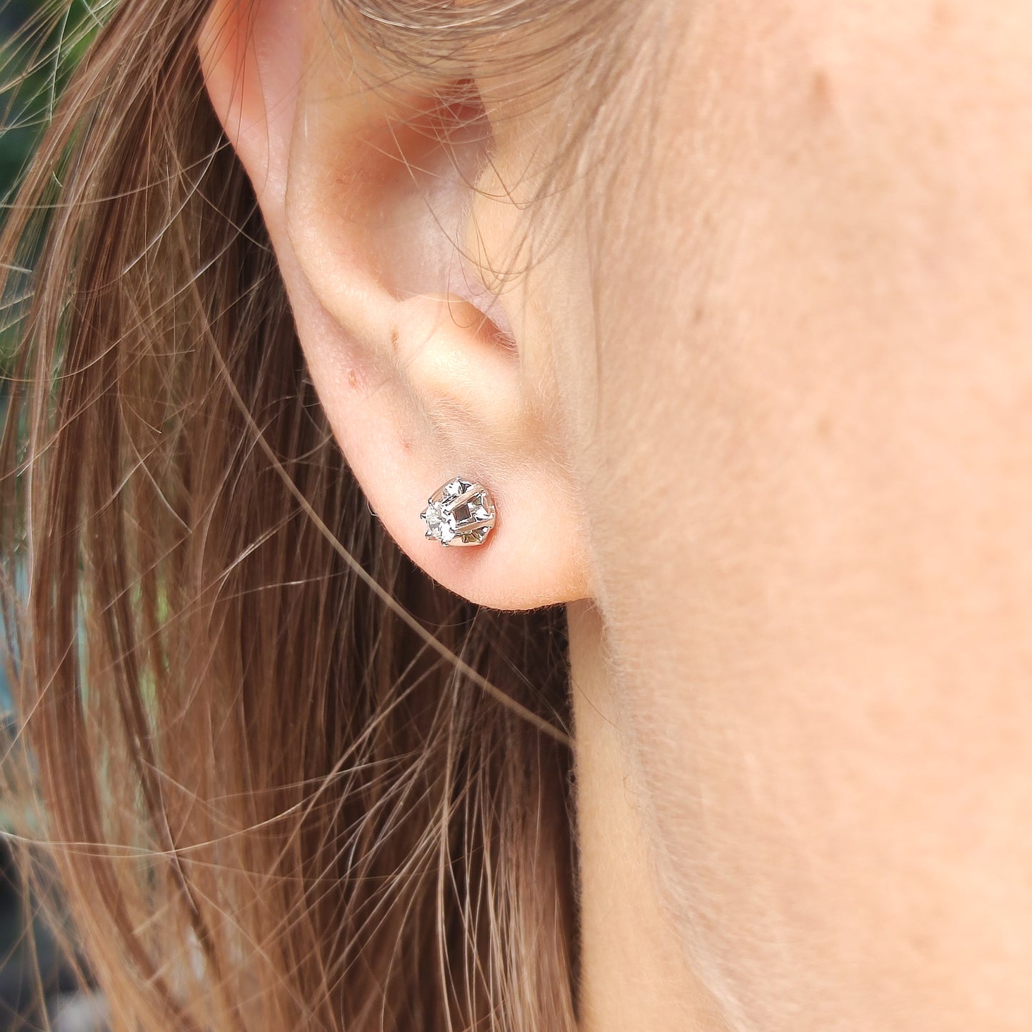 Vintage Diamond Earrings in 14 Carat Gold
