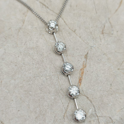 Vintage 0.45 Diamond necklace in 18 Carat Gold