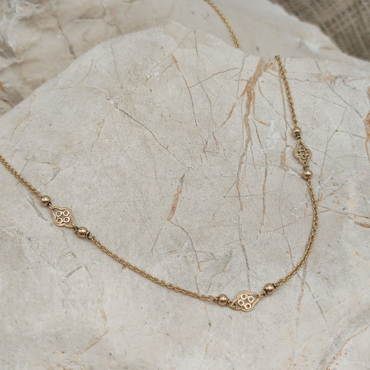 Vintage necklace in 8 Carat Gold by Friedrich Binder