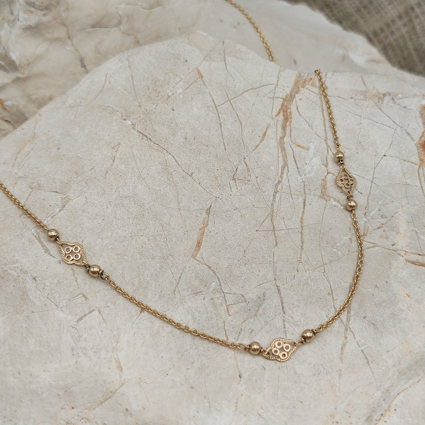 Vintage necklace in 8 Carat Gold by Friedrich Binder