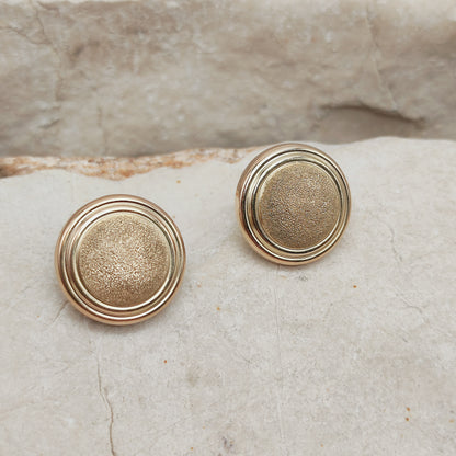 Vintage Sixties Earrings in 9 Carat Gold