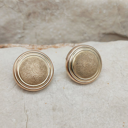 Vintage Sixties Earrings in 9 Carat Gold