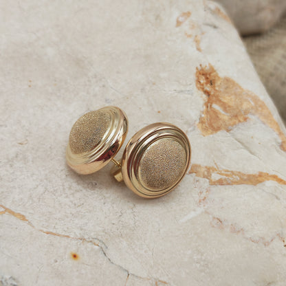 Vintage Sixties Earrings in 9 Carat Gold