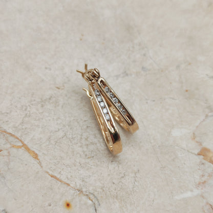 Vintage Diamond earrings in 9 Carat Gold