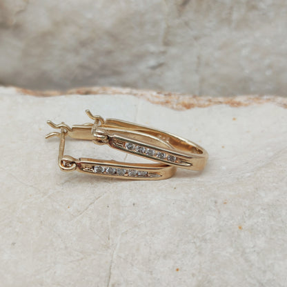 Vintage Diamond earrings in 9 Carat Gold