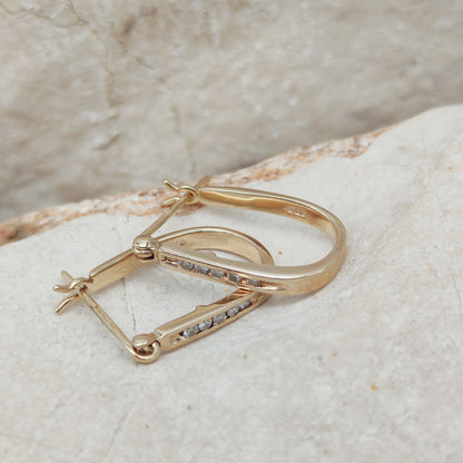 Vintage Diamond earrings in 9 Carat Gold