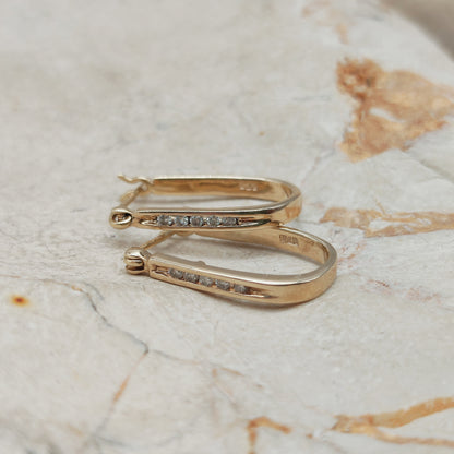 Vintage Diamond earrings in 9 Carat Gold