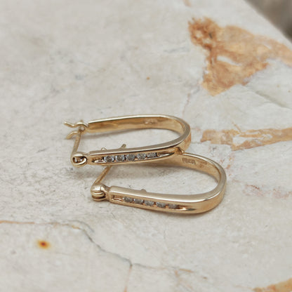 Vintage Diamond earrings in 9 Carat Gold