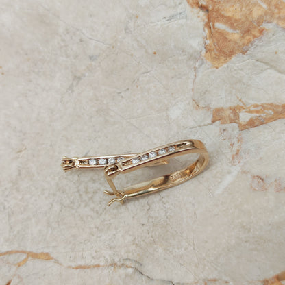 Vintage Diamond earrings in 9 Carat Gold