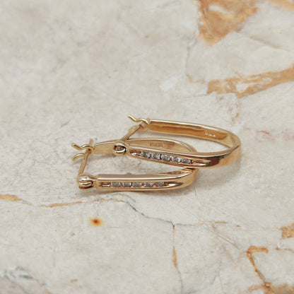 Vintage Diamond earrings in 9 Carat Gold