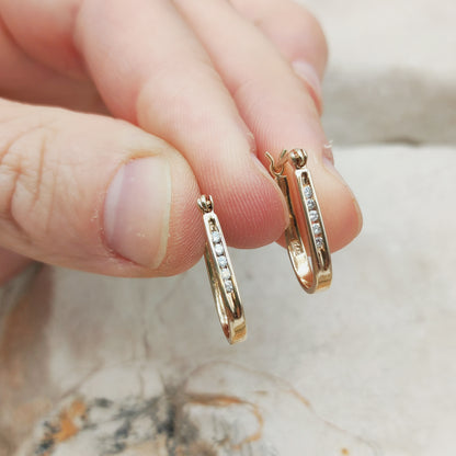 Vintage Diamond earrings in 9 Carat Gold