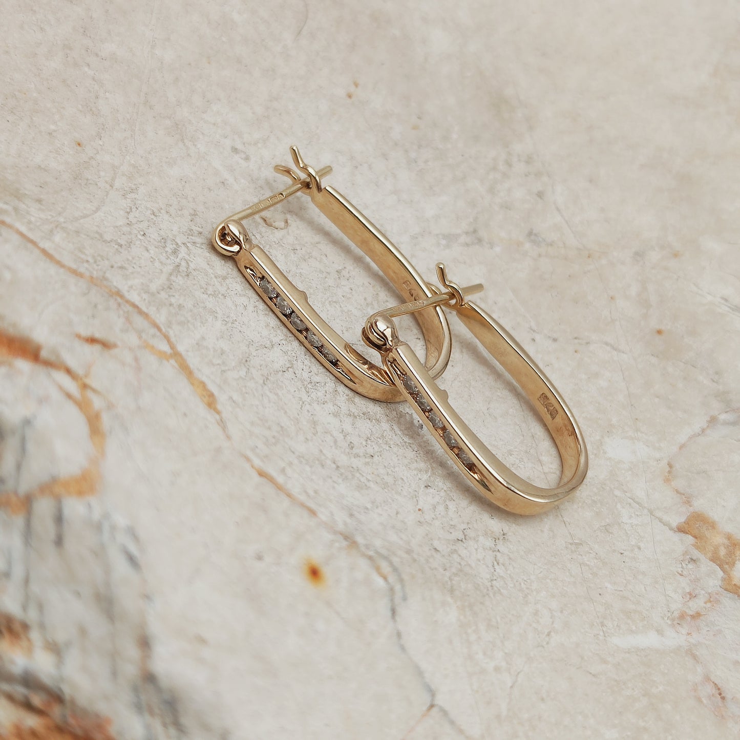 Vintage Diamond earrings in 9 Carat Gold