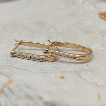 Vintage Diamond earrings in 9 Carat Gold