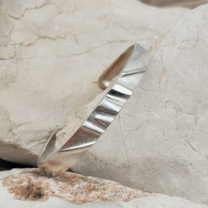 Vintage Silver Cuff Bracelet by Lapponia, Finland 1991