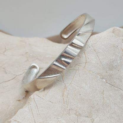 Vintage Silver Cuff Bracelet by Lapponia, Finland 1991