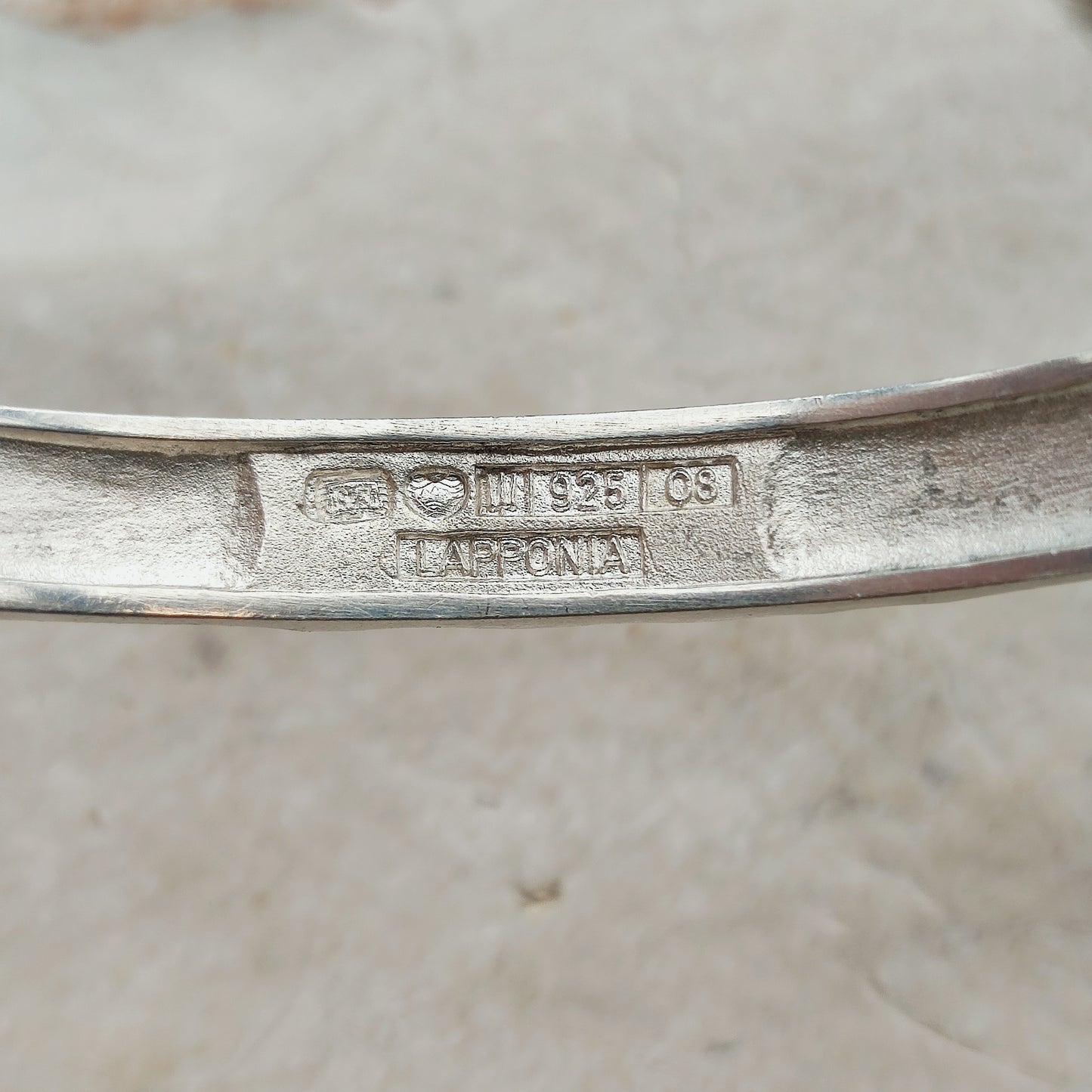 Vintage Silver Cuff Bracelet by Lapponia, Finland 1991