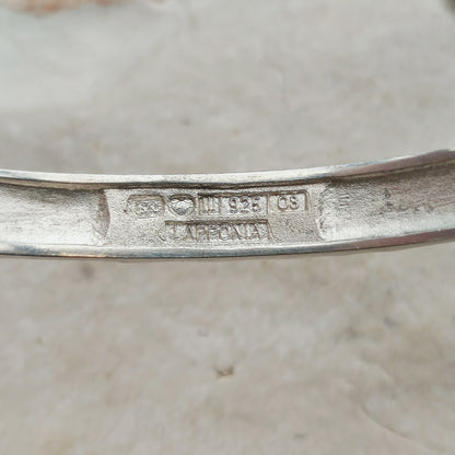 Vintage Silver Cuff Bracelet by Lapponia, Finland 1991