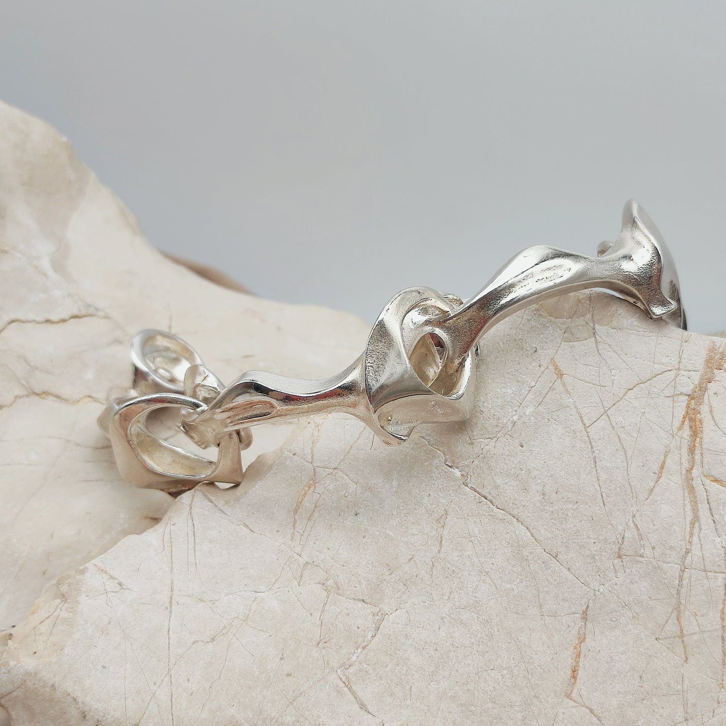 Vintage Lapponia Kang’s Chain Bracelet by Björn Weckström 1976