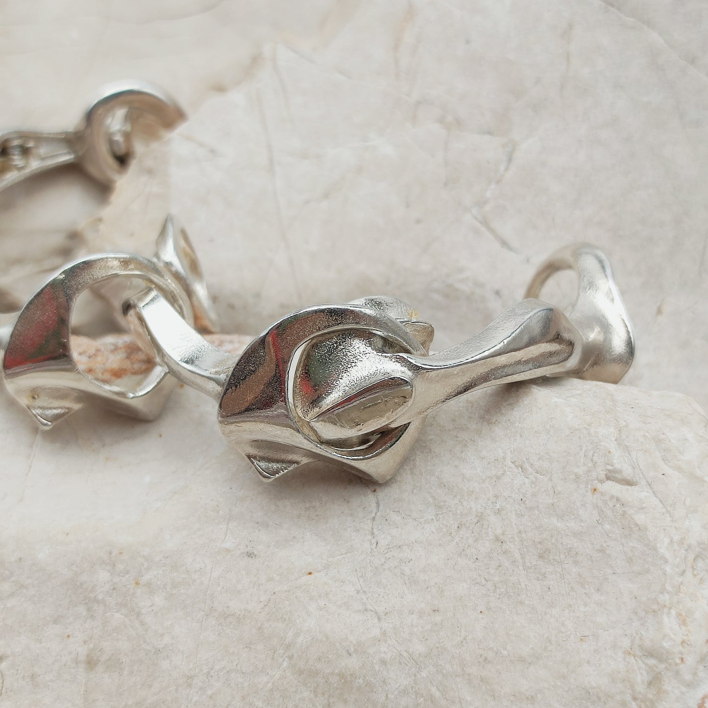 Vintage Lapponia Kang’s Chain Bracelet by Björn Weckström 1976