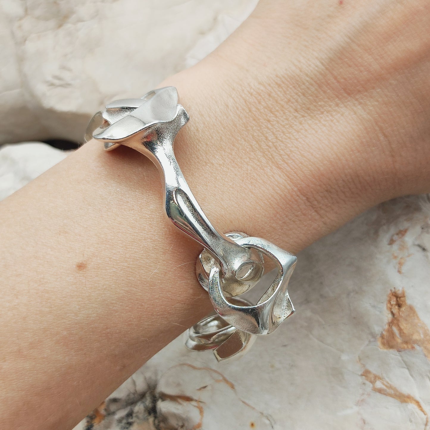Vintage Lapponia Kang’s Chain Bracelet by Björn Weckström 1976