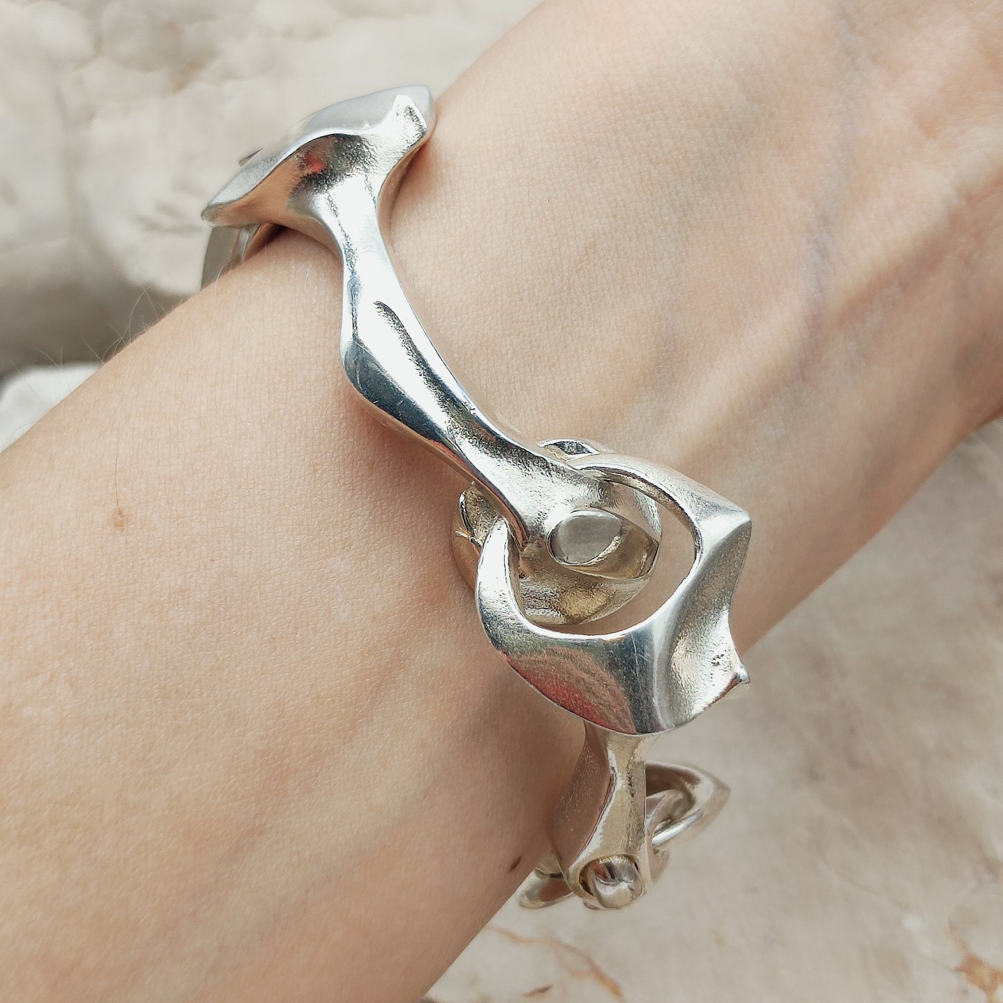 Vintage Lapponia Kang’s Chain Bracelet by Björn Weckström 1976