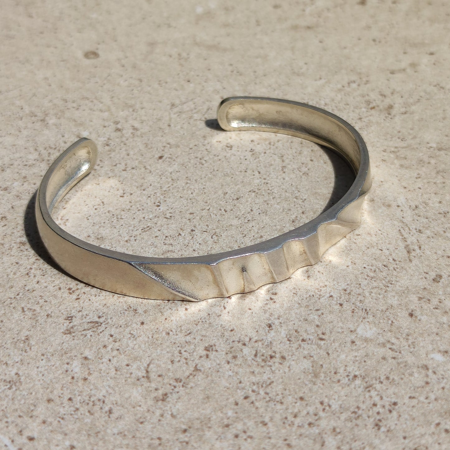Vintage Silver Cuff Bracelet by Lapponia, Finland 1991
