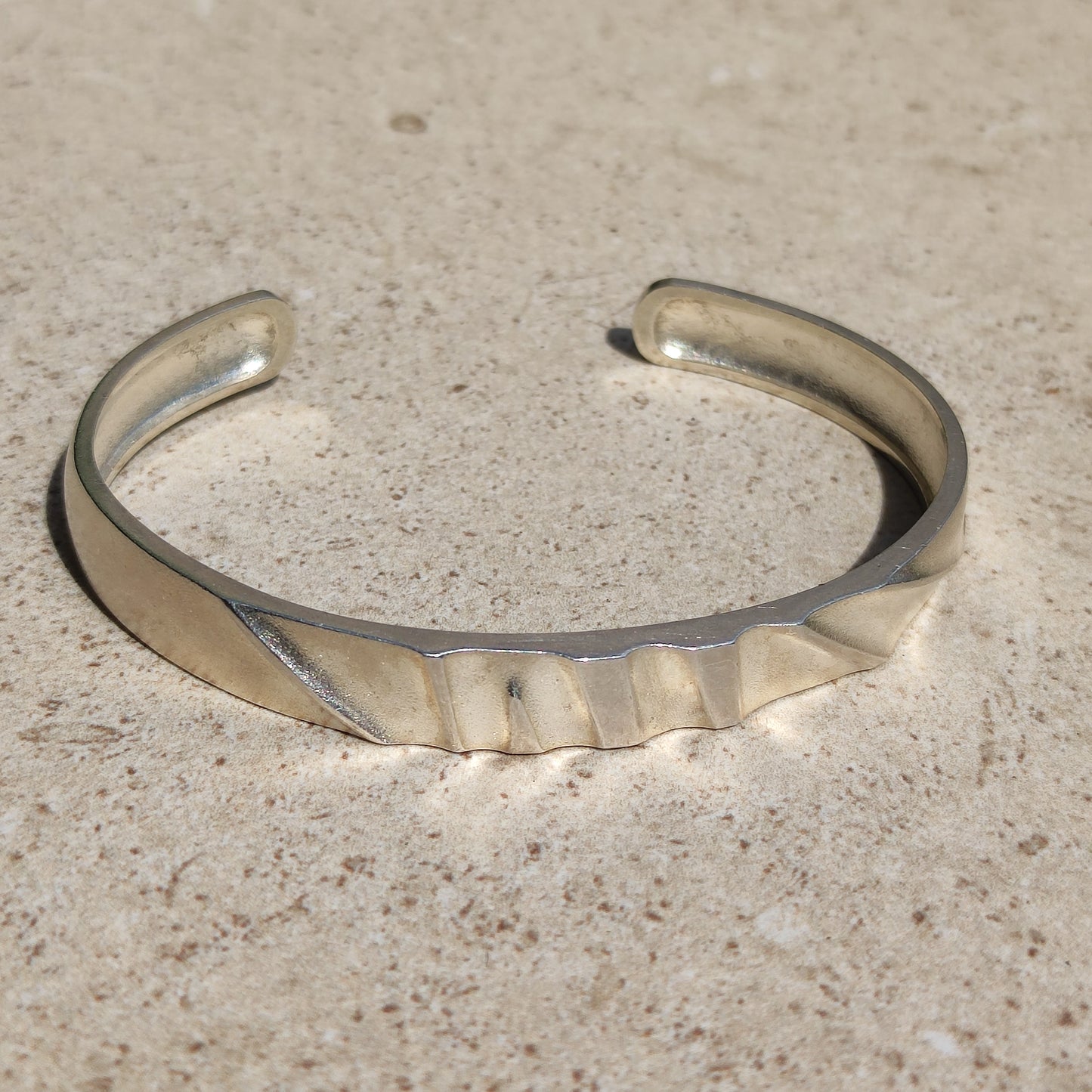 Vintage Silver Cuff Bracelet by Lapponia, Finland 1991