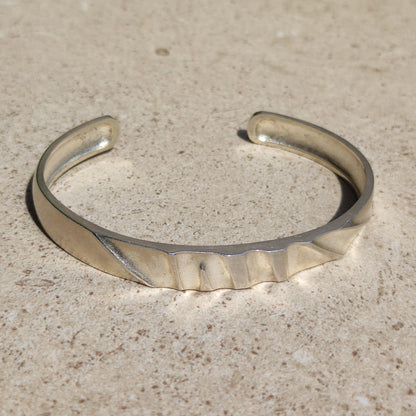 Vintage Silver Cuff Bracelet by Lapponia, Finland 1991