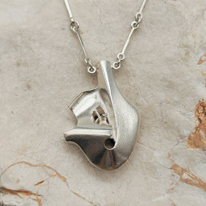 Sterling silver Lapponia Auriga necklace from 1978 by Björn Weckström