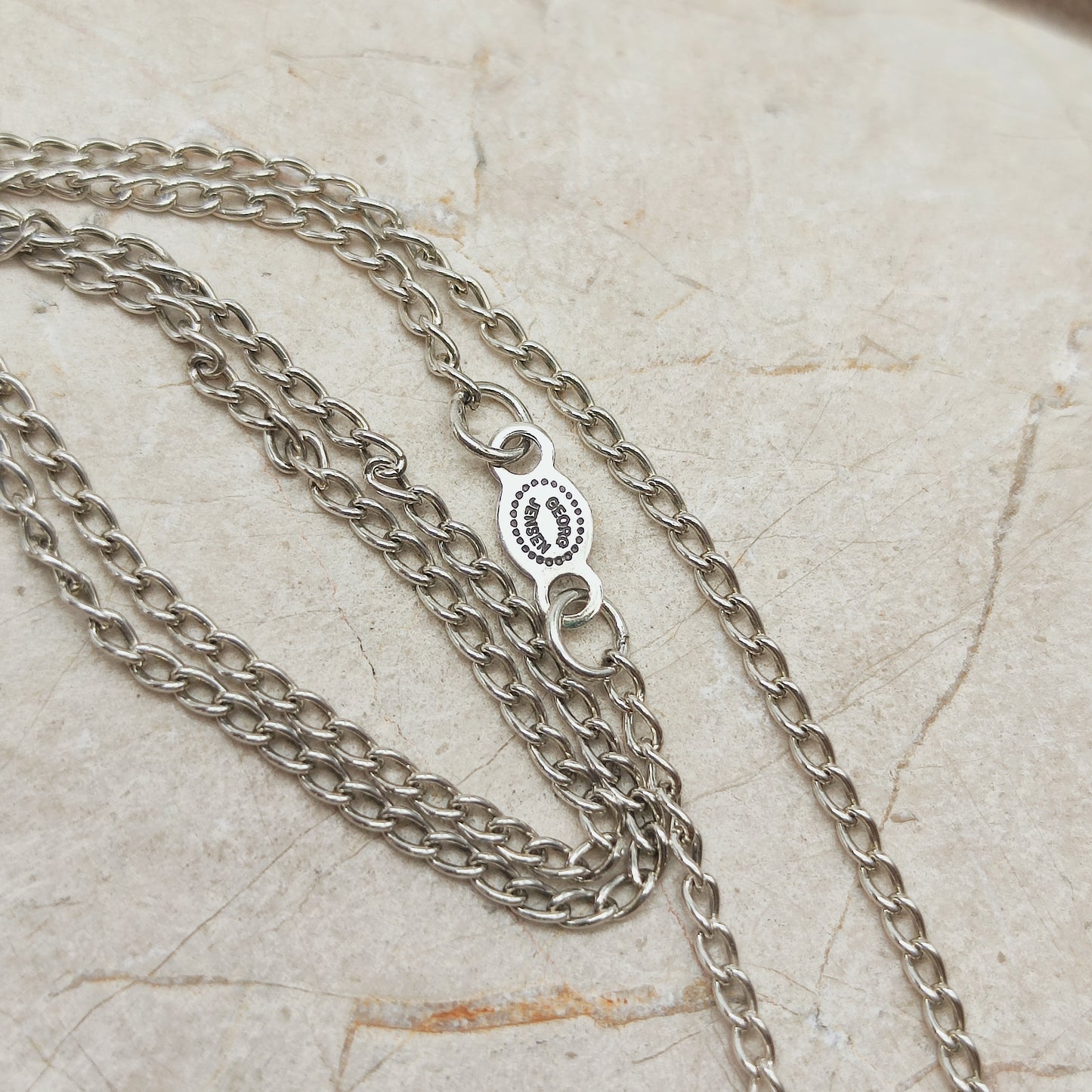 Lobster clasp and Georg Jensen 925S signature tag