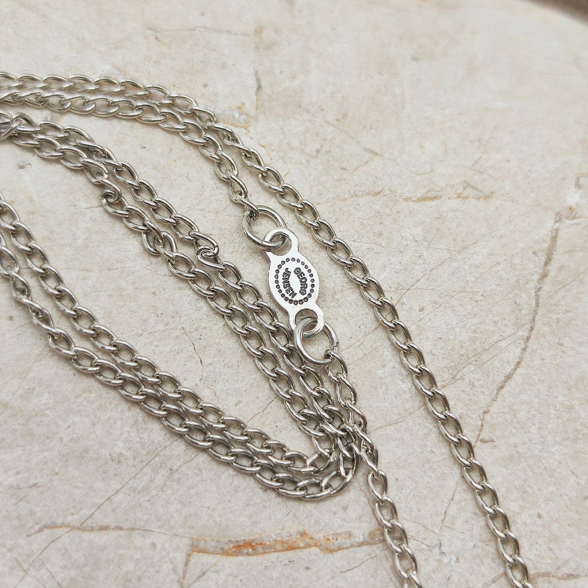 Lobster clasp and Georg Jensen 925S signature tag