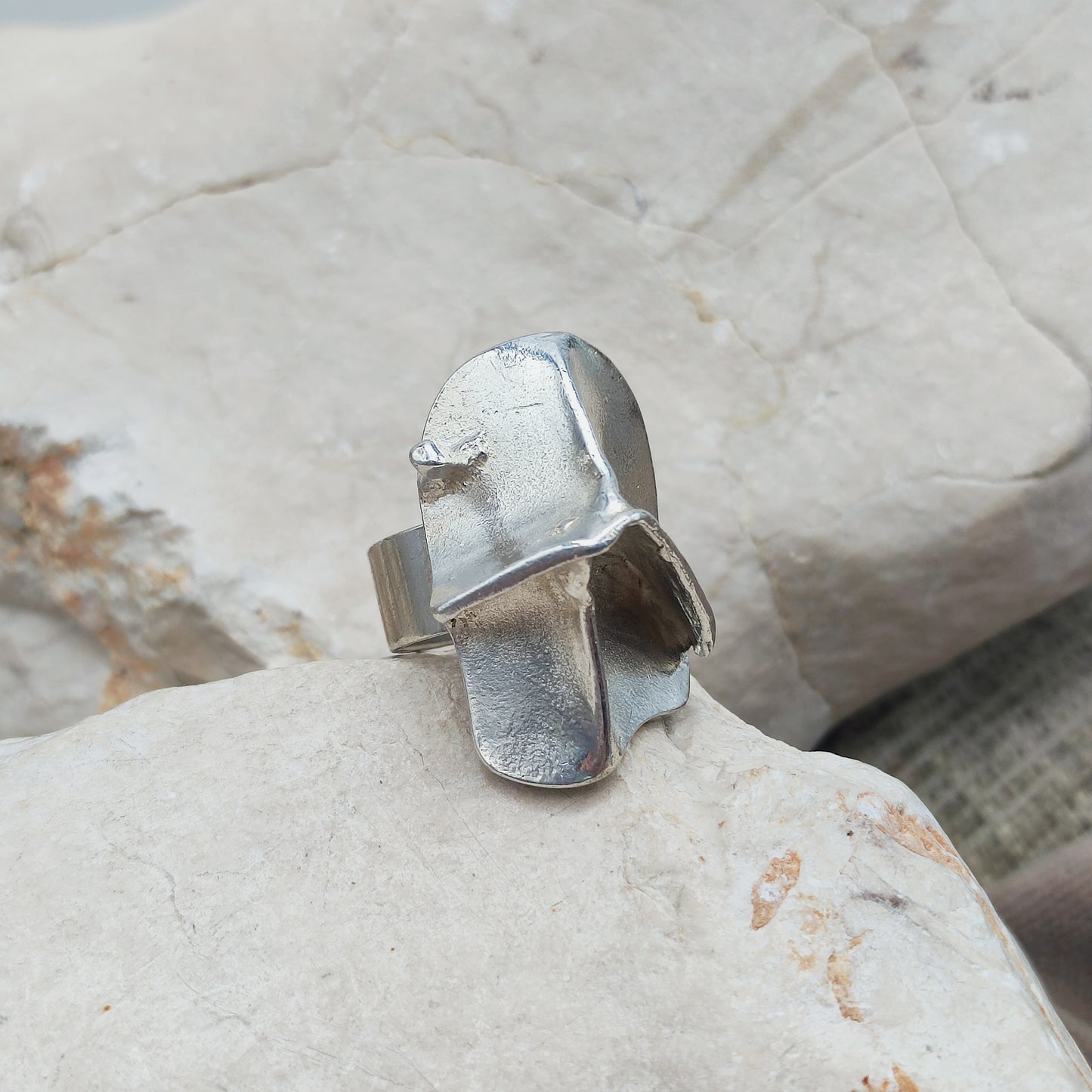 Vintage Silver Magmassa Ring by Björn Weckström for Lapponia 1971