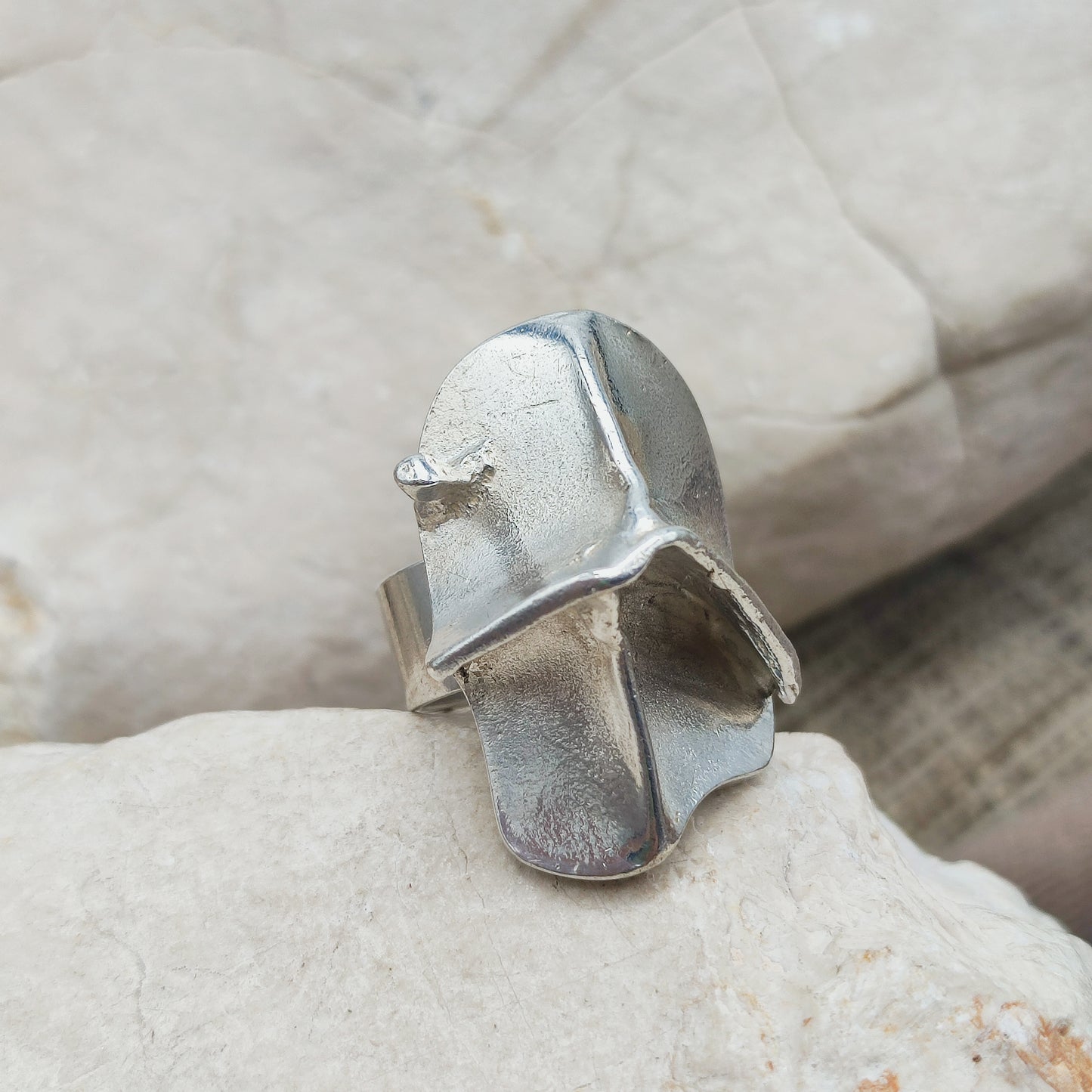 Vintage Silver Magmassa Ring by Björn Weckström for Lapponia 1971