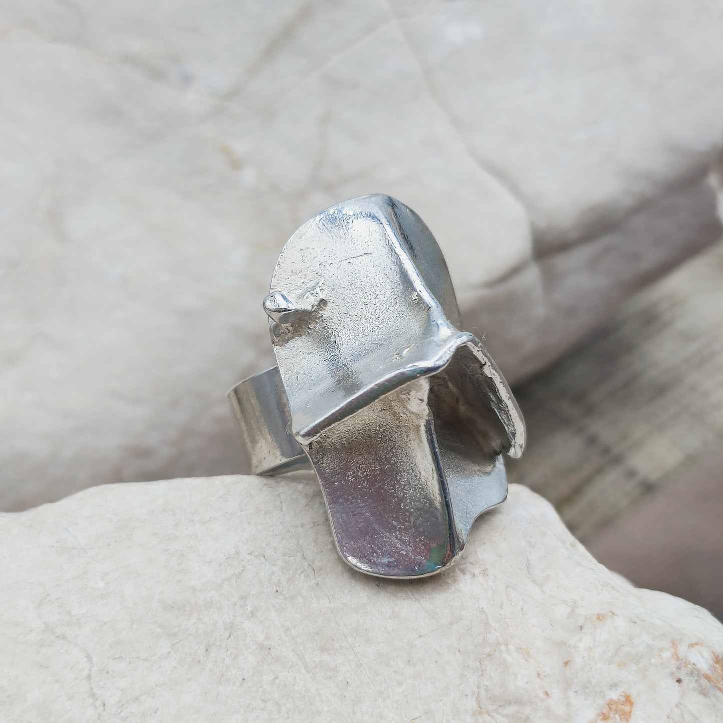 Vintage Silver Magmassa Ring by Björn Weckström for Lapponia 1971