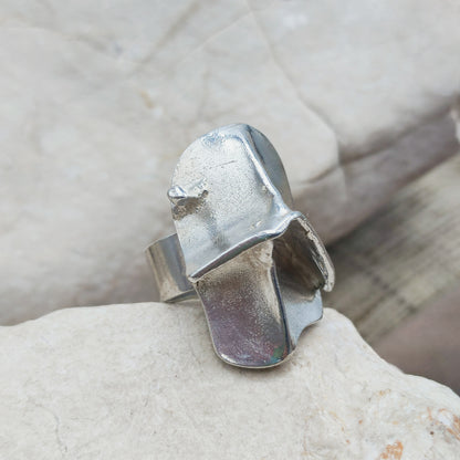 Vintage Silver Magmassa Ring by Björn Weckström for Lapponia 1971