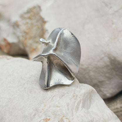 Vintage Silver Magmassa Ring by Björn Weckström for Lapponia 1971