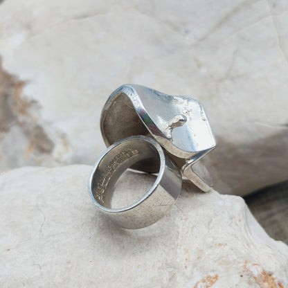 Vintage Silver Magmassa Ring by Björn Weckström for Lapponia 1971