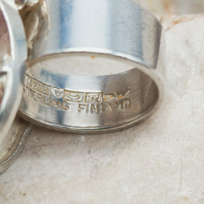 Vintage Silver Magmassa Ring by Björn Weckström for Lapponia 1971