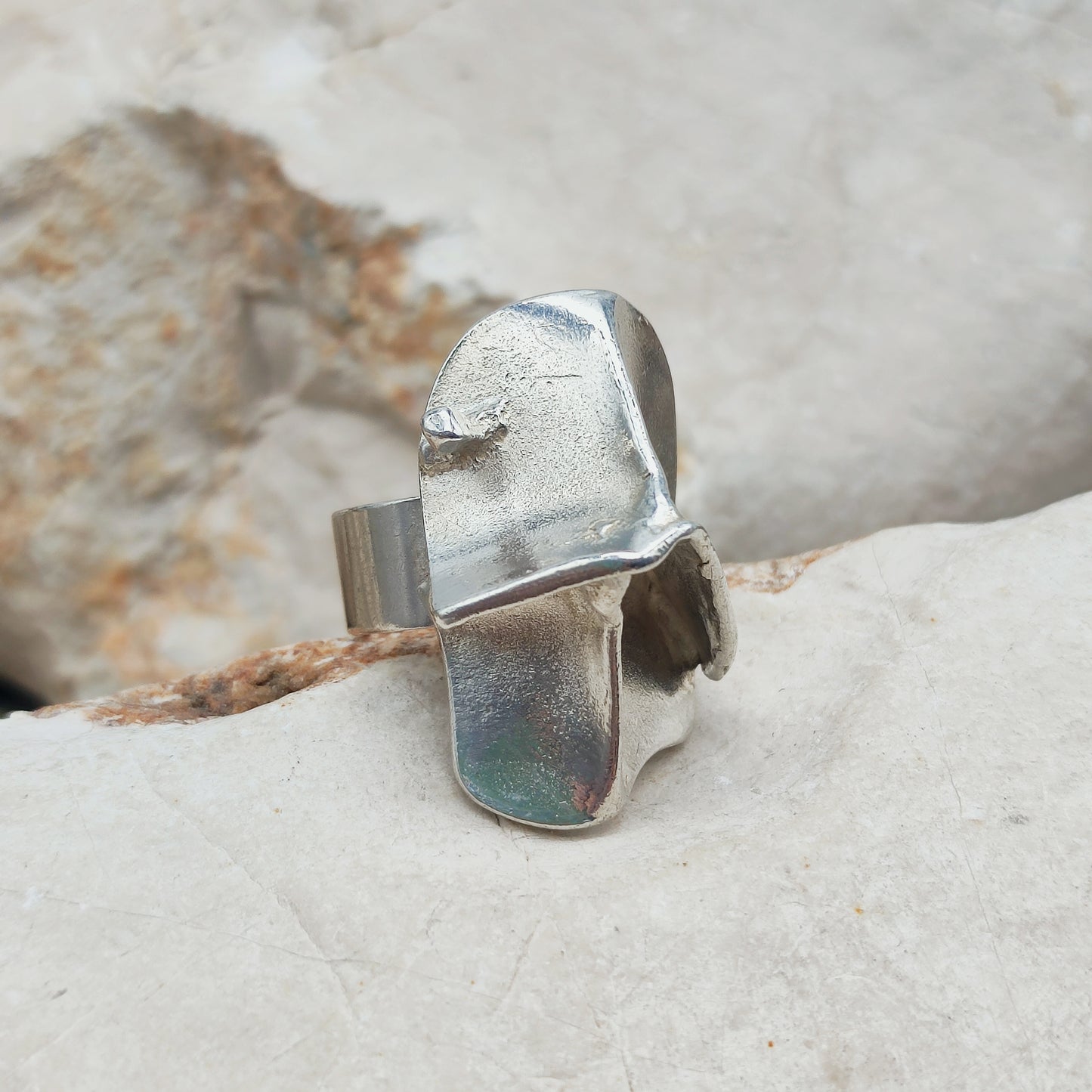 Vintage Silver Magmassa Ring by Björn Weckström for Lapponia 1971