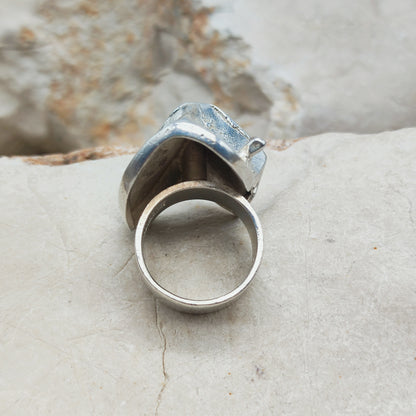 Vintage Silver Magmassa Ring by Björn Weckström for Lapponia 1971