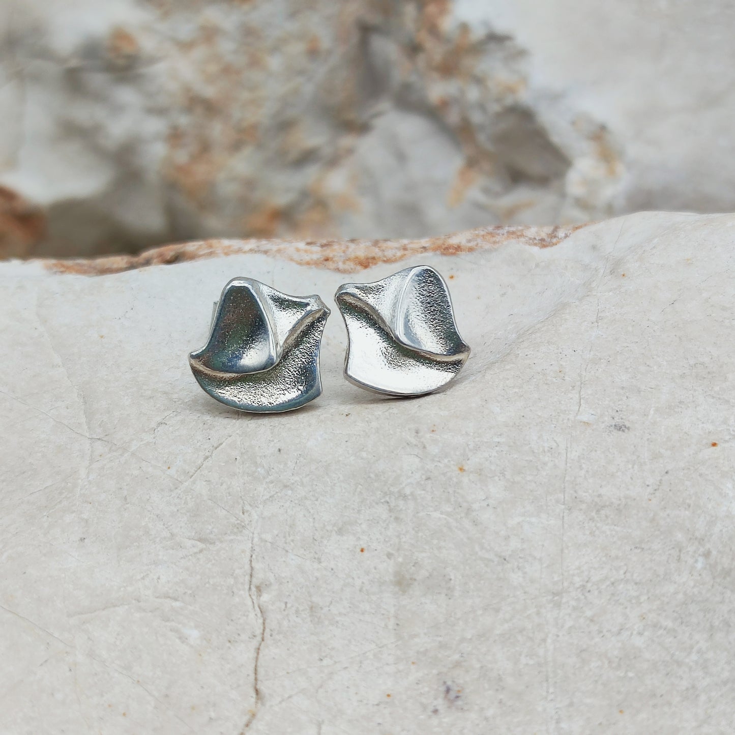 Silver Fylgia Earrings by Björn Weckström for Lapponia