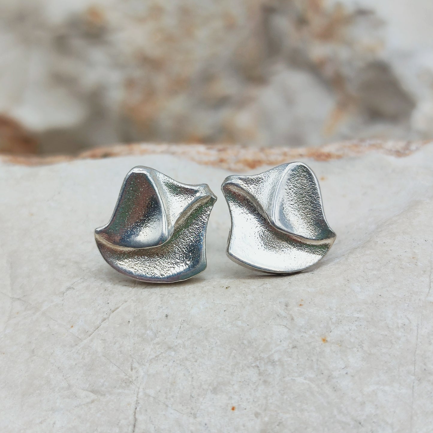 Silver Fylgia Earrings by Björn Weckström for Lapponia