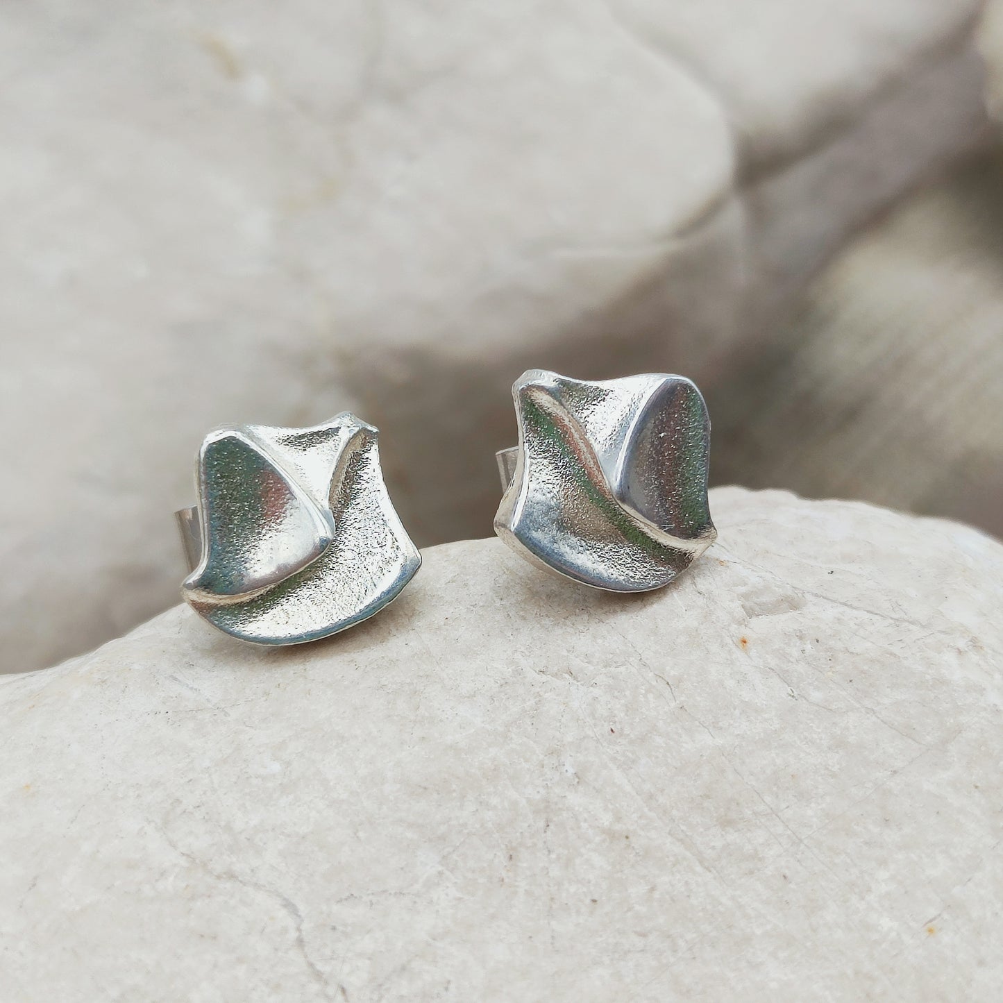 Silver Fylgia Earrings by Björn Weckström for Lapponia