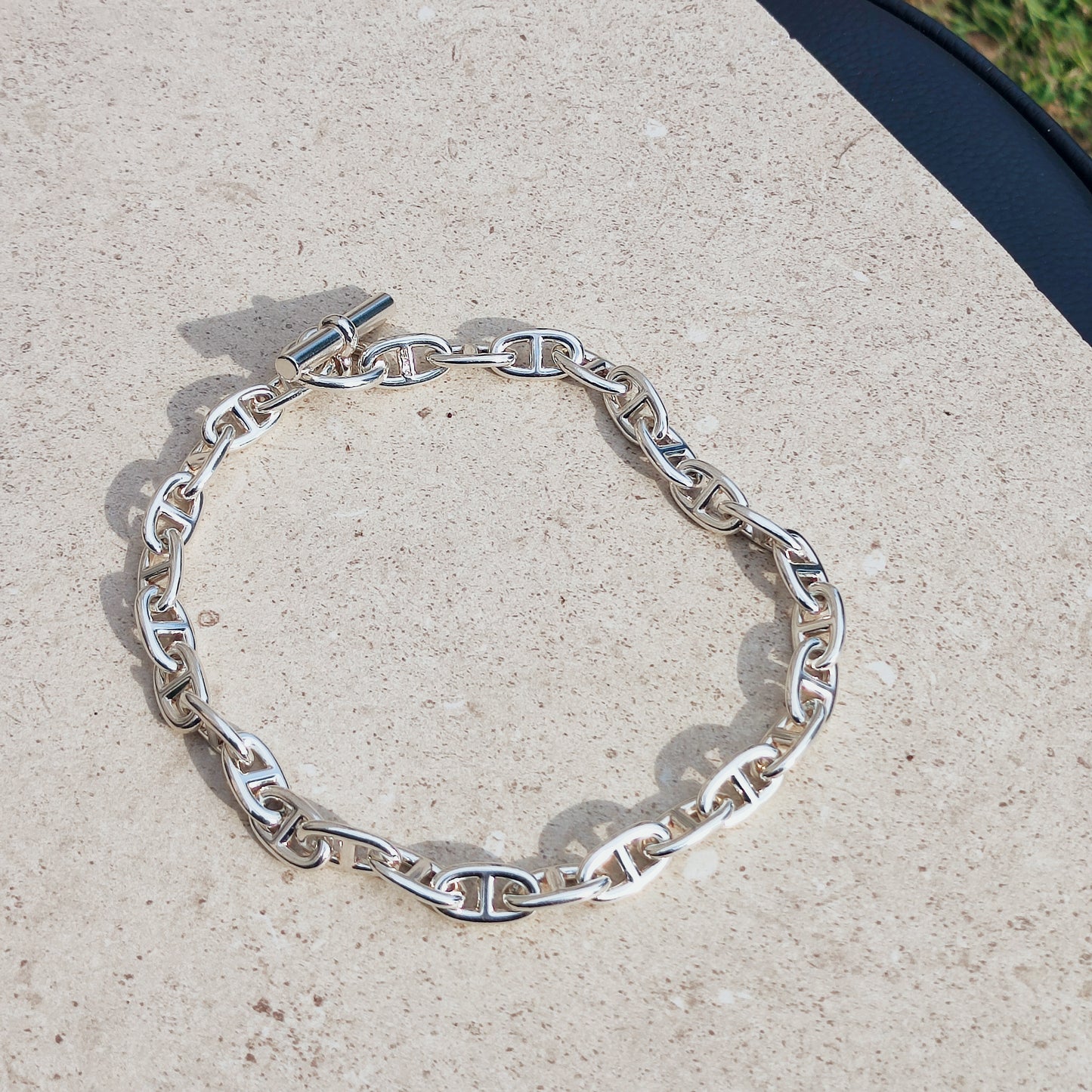 Vintage Hermès Chaîne d’Ancre Grand Modèle Sterling Silver Collier circa 1980