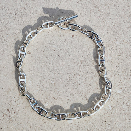 Vintage Hermès Chaîne d’Ancre Grand Modèle Sterling Silver Collier circa 1980