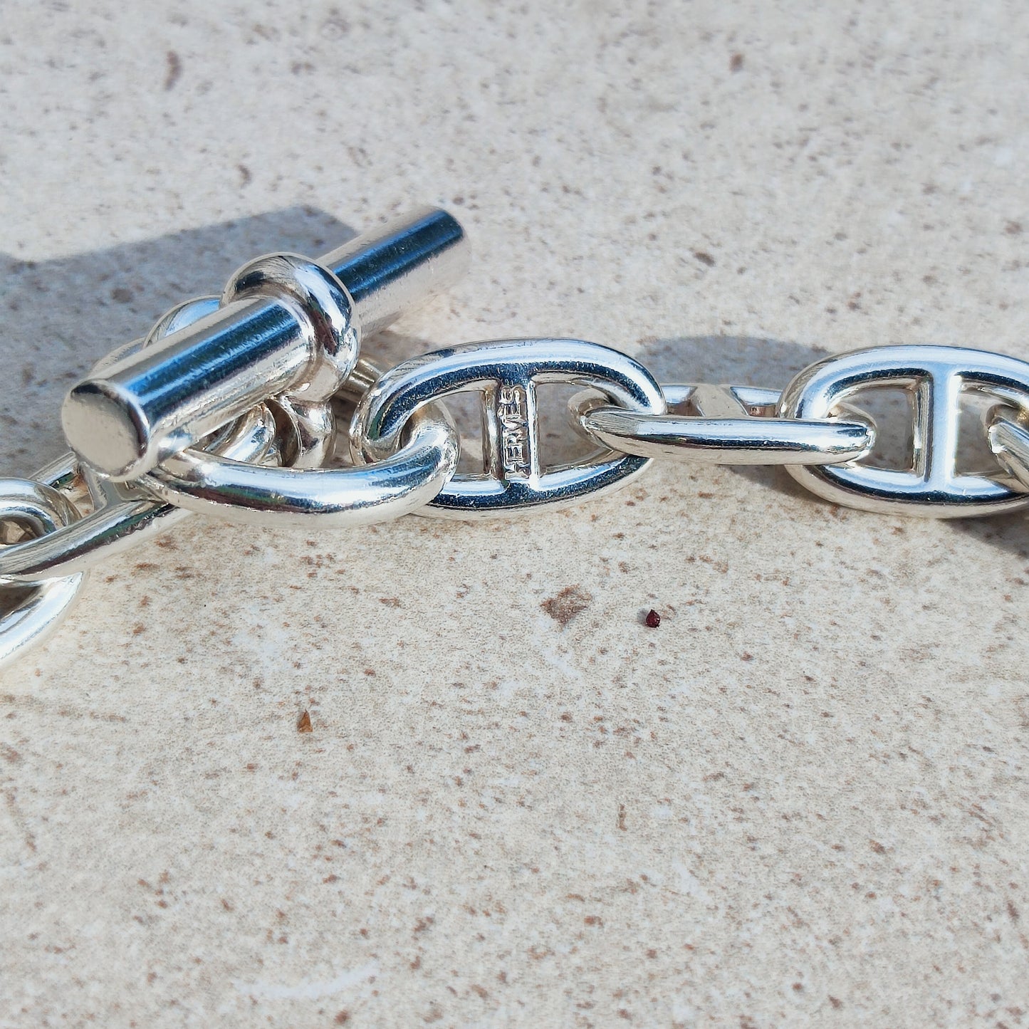 Vintage Hermès Chaîne d’Ancre Grand Modèle Sterling Silver Collier circa 1980